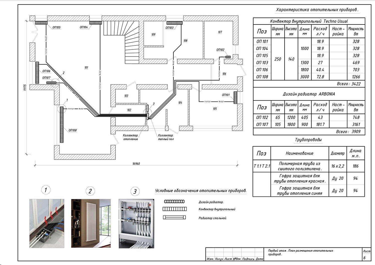 Отопление 232 квадратных метров