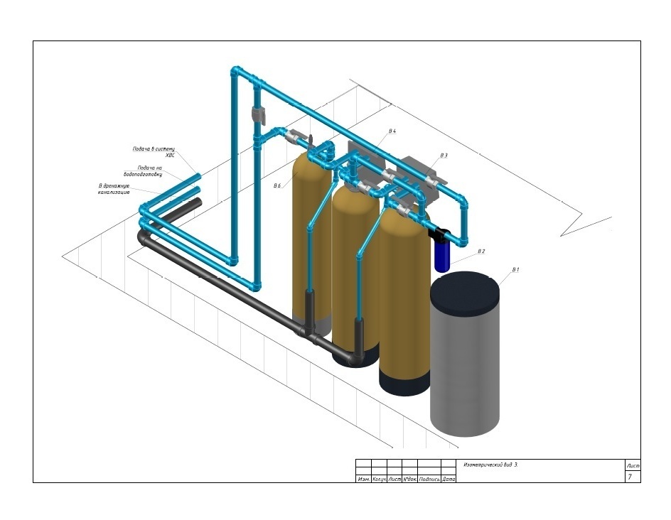 3D модель водоподготовки